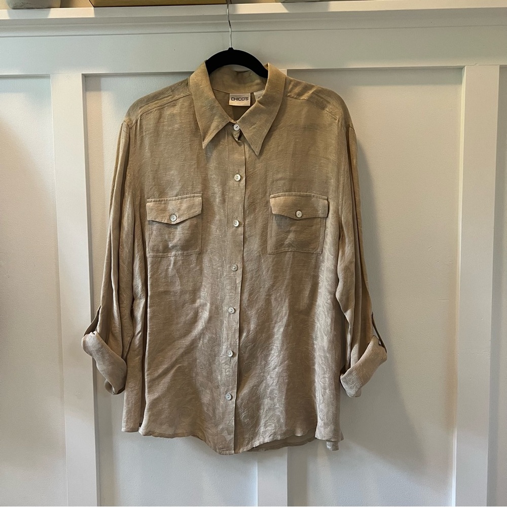 ✨💥CHICO’S BLOUSE BUNDLE💥✨•4 BLOUSES•SIZE 3-|size 16| - Picture 7 of 13